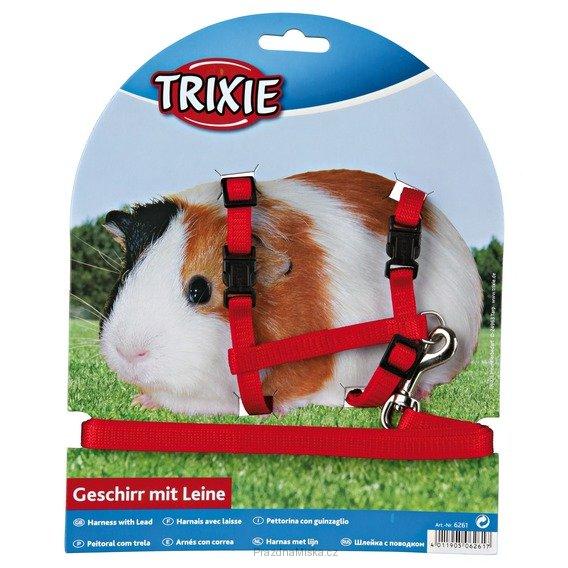 Nylonový postroj s vodítkem pro morče TRIXIE