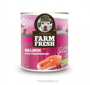 Farm Fresh Losos s hráškem a brusinkami 400g