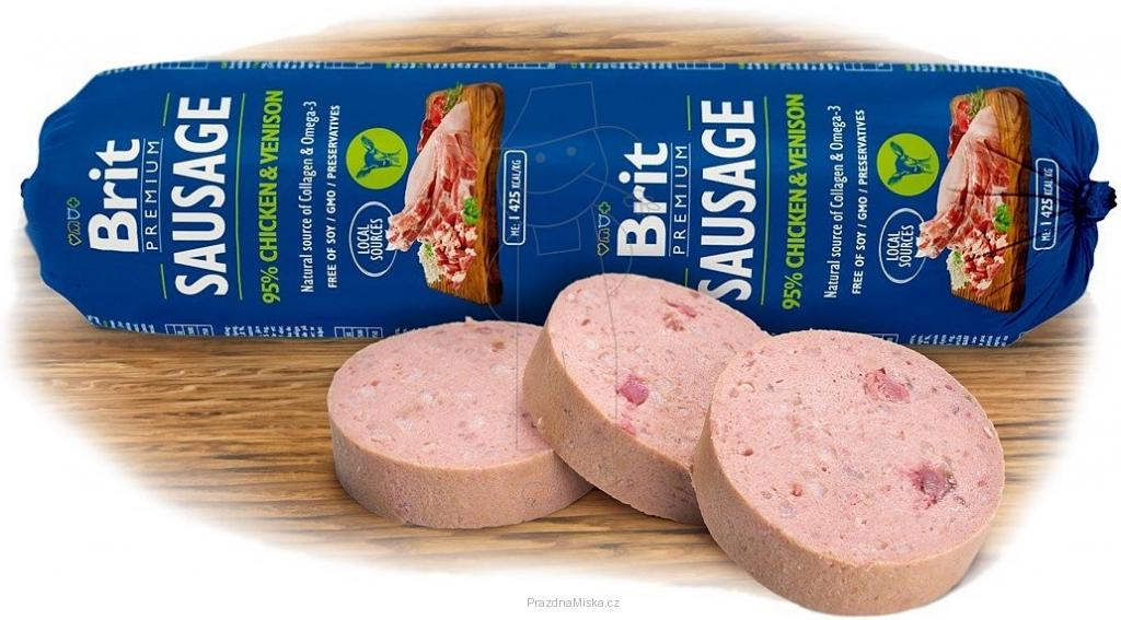 Brit Sausage Chicken & Venison 800g New