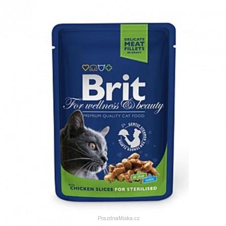 Brit Premium Cat kapsa Chicken Slices for Steril 100g