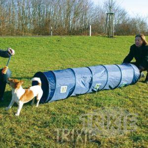Agility tunel - malý pes, štěně, 40cm/2m - modrý