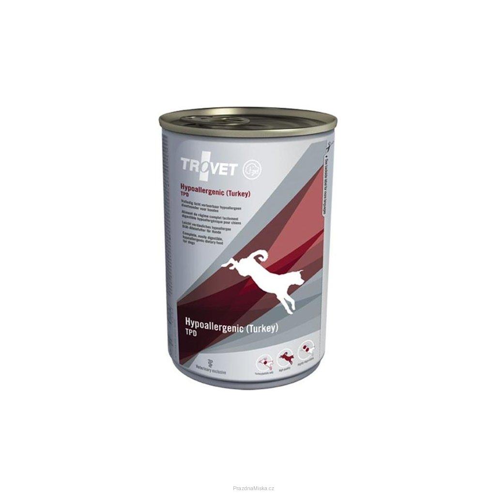 Trovet Canine TPD Hypoallergenic konzerva Turkey 400 g