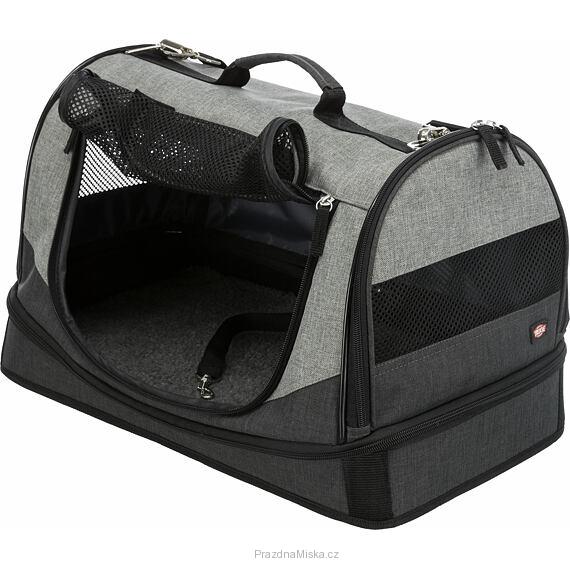 Transportní taška-pelíšek HOLLY 50x30x30 cm nylon,černo/šedá