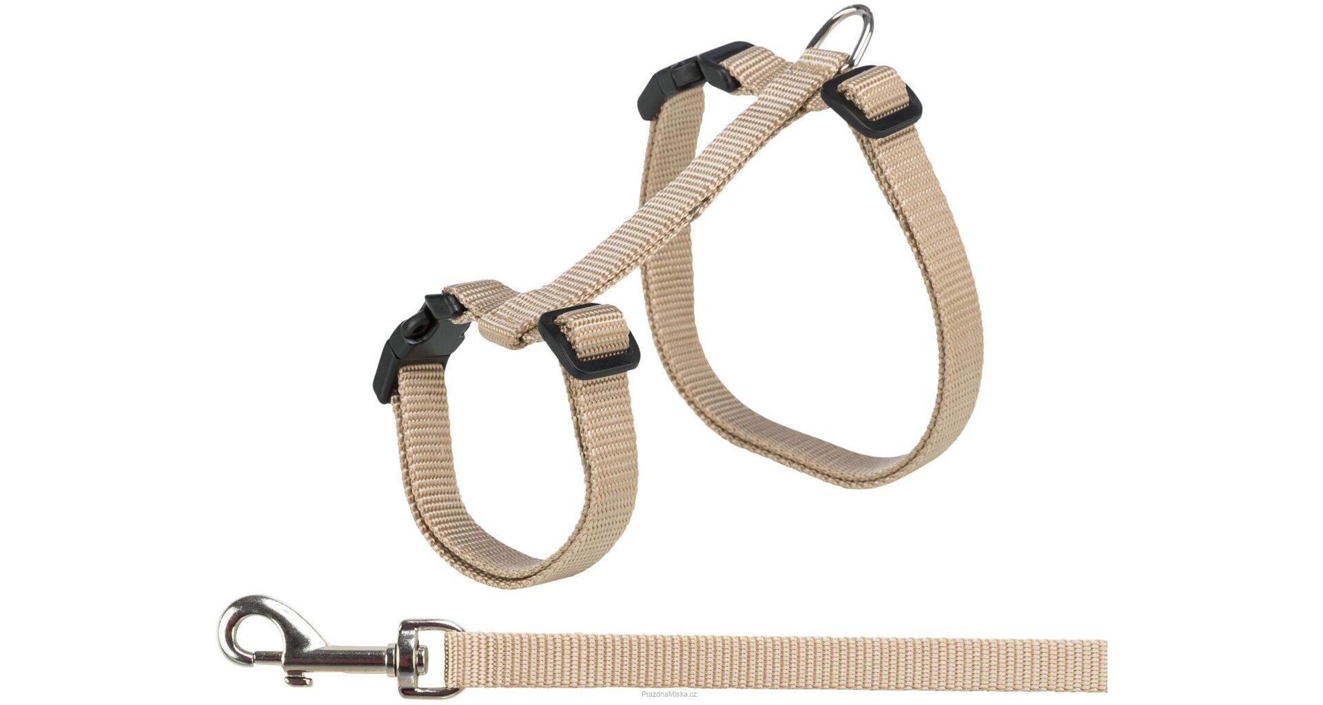 Postroj XXL pro kočky s vodítkem, 34-57 cm/ 10 mm, 1,2 m, různé barvy