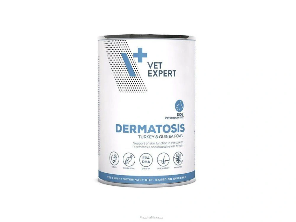 VetExpert VD 4T DERMATOSIS DOG krůta a perlička 400g
