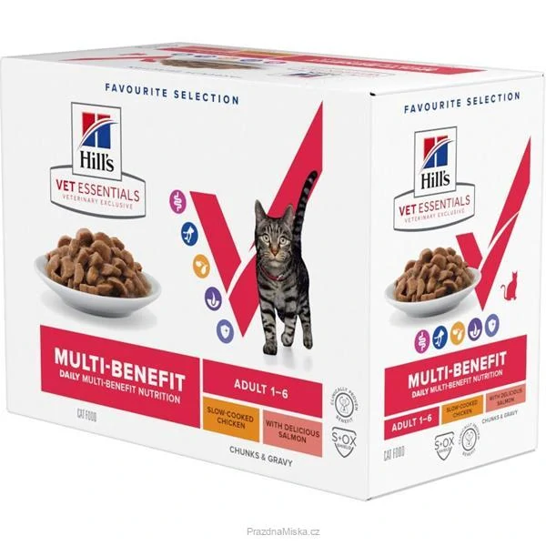 Hill's VetEssentials Feline Adult Chicken/salmon kapsička 12 x 85 g