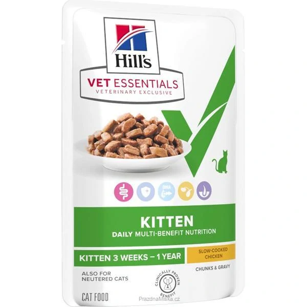 Hill's VetEssentials MULTI-BENEFIT kapsička s kuřetem pro koťata 12 x 85 g