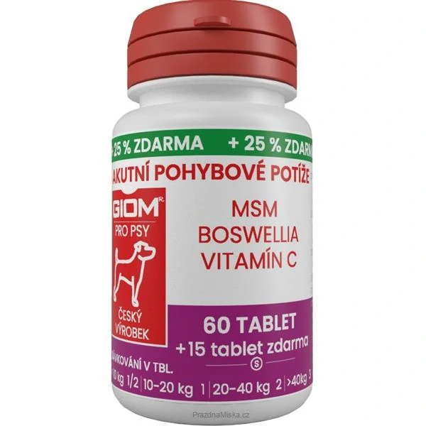 Giom S Akutní pohybové potíže 60 tbl + 25 % zdarma