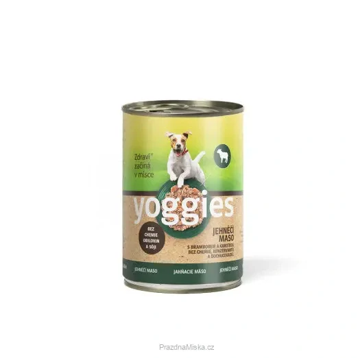 400 g Yoggies jehněčí konzerva s bramborem a karotkou