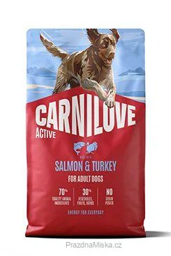 Carnilove Dog Active Dry Salmon&Turkey Adult AB 4kg