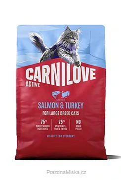Carnilove Cat Active Dry Salmon&Turkey Adult LB 2kg