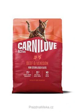 Carnilove Cat Active Dry Beef&Venis.Steril.Ad.AB2kg