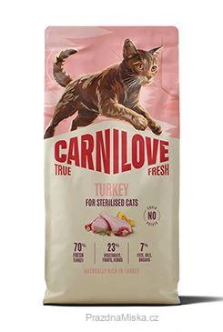 Carnilove Cat True Fresh Dry Turkey Steril.Ad.AB 6kg