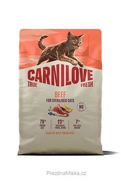 Carnilove Cat True Fresh Dry Beef Steril. Adult AB 2kg