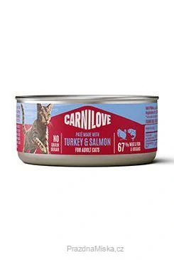 Carnilove Cat Can Paté Turkey & Salmon 100g