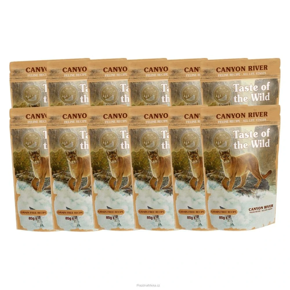 12 x TOW Canyon River pouches cat 85g