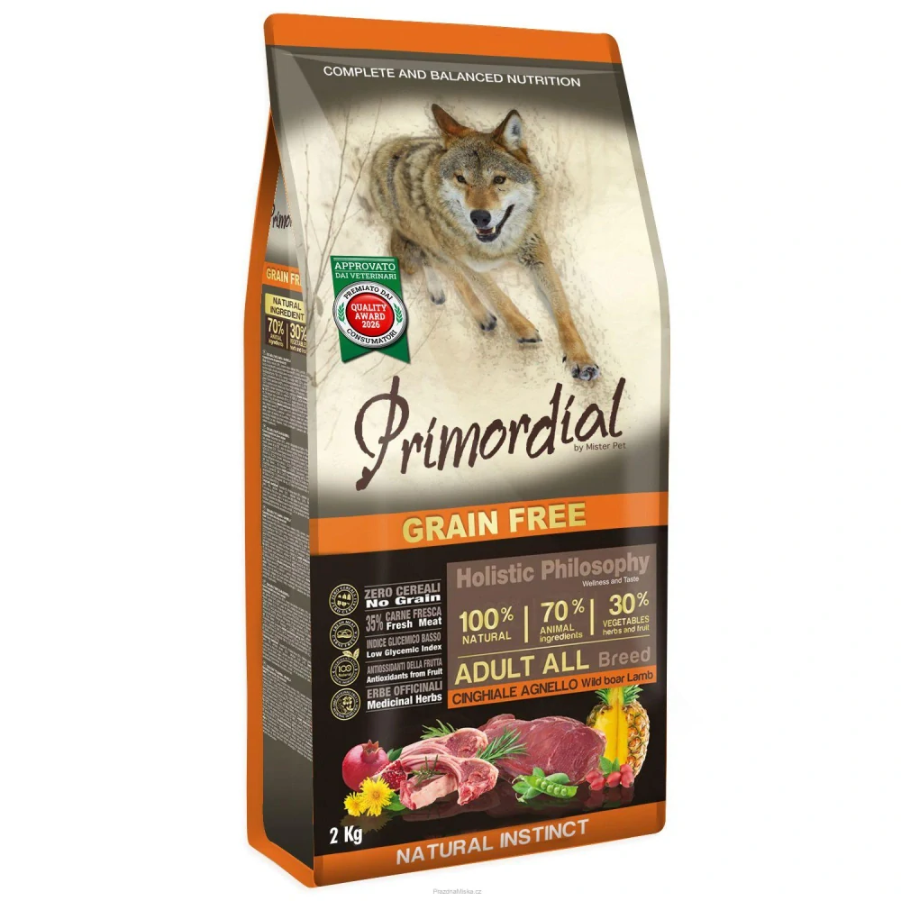 Primordial Pet Food PGF Adult Wild Boar & Lamb 12kg