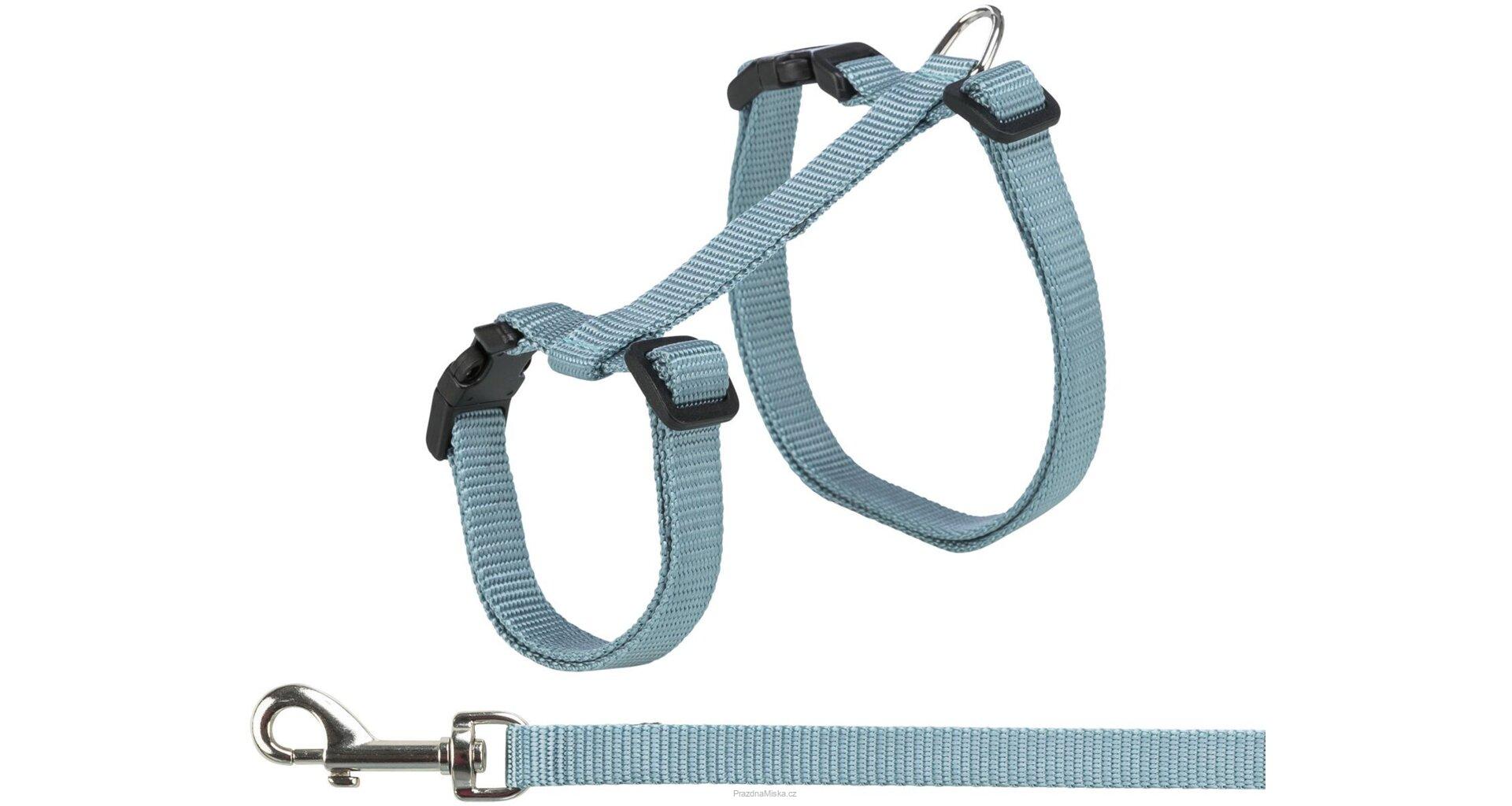 Postroj XXL pro kočky s vodítkem, 34-57 cm/ 10 mm, 1,2 m, různé barvy