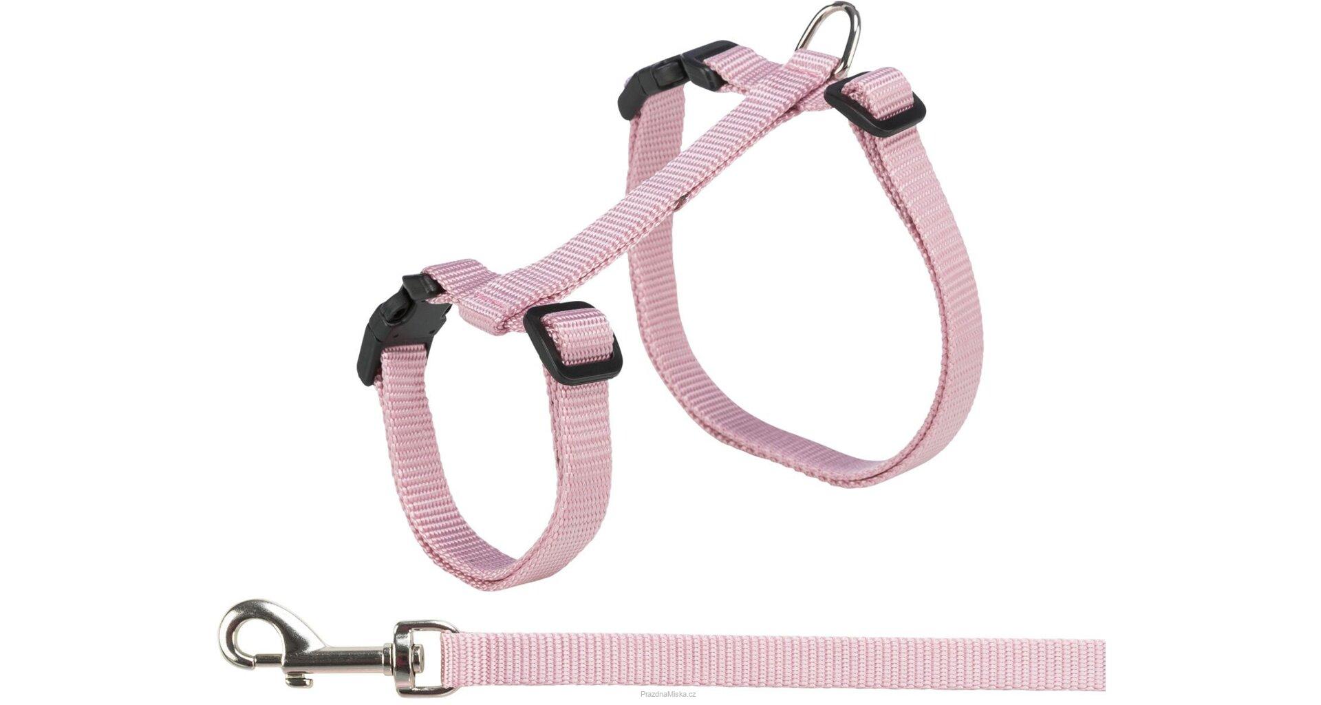 Postroj XXL pro kočky s vodítkem, 34-57 cm/ 10 mm, 1,2 m, různé barvy