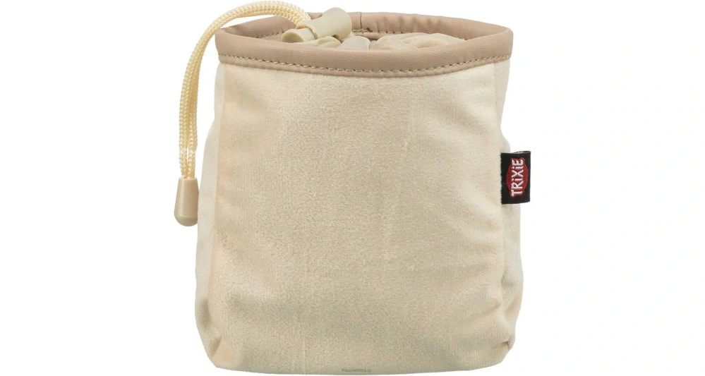 Snack bag, semišový sáček na pamlsky, ø 9 × 14 cm