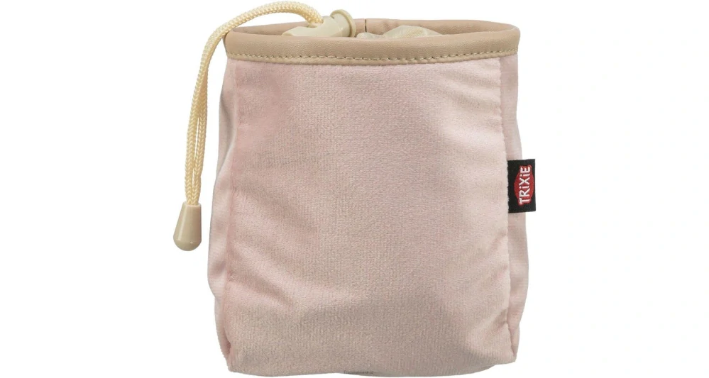 Snack bag, semišový sáček na pamlsky, ø 9 × 14 cm