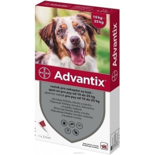 Advantix Spot On 1x2,5ml pro psy 10-25kg