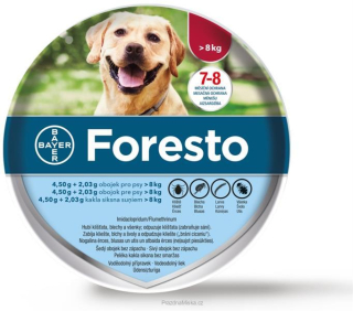 Bayer Foresto obojek pro psy nad 8kg 70cm