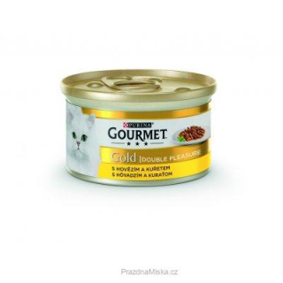 Gourmet Gold kousky Kuře Hovězí 24 x 85 g