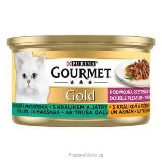 Gourmet Gold kousky Králík s játry 24 x 85 g