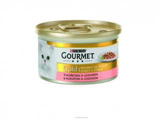 Gourmet Gold kousky Losos Kuře 24 x 85 g