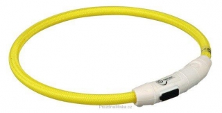 Svítící kroužek USB na krk L-XL 65 cm/7 mm