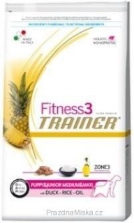 Trainer Fitness Puppy Junior M+M Duck Rice 12,5 kg