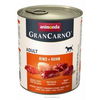 GRANCARNO Adult - hovězí, kuře 800g