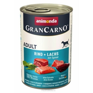 GRANCARNO Adult - losos + špenát 400g