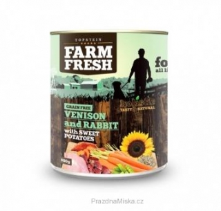 Farm Fresh Zvěřina a králík 400g