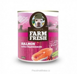 Farm Fresh Losos s hráškem a brusinkami 400g