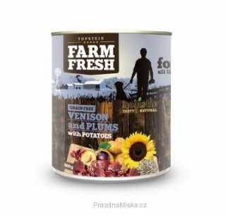 Farm Fresh Zvěřina se švestkou a sladkými bramborami 400g
