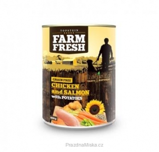 Farm Fresh Kuře a losos s bramborami 400g