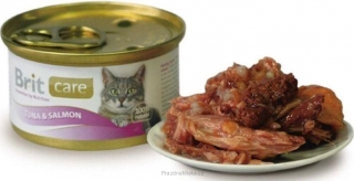 Brit Care Cat konz.tuňák & losos 80g
