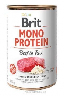 Brit Mono Protein Beef & Brown Rice 400g
