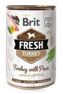 Brit Dog Fresh Turkey with Peas 400 g