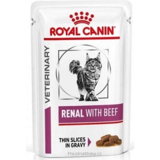 Royal Canin VD Feline Renal 12x85g hovězí kapsa