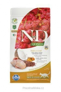 N&D Quinoa CAT Skin & Coat Quail & Coconut 5kg