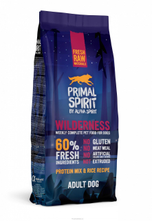 Primal Spirit Dog 60% Wilderness 12 kg