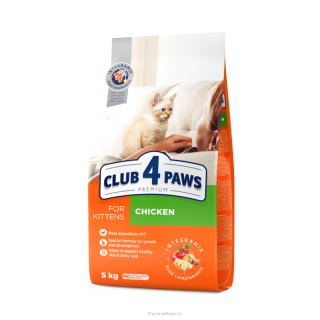 CLUB 4 PAWS Premium granule pro koťata kuřecí příchuť 0,5 kg