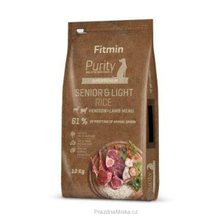 Fitmin Purity Rice Senior&Light Venison&Lamb 12kg