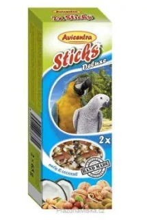 Avicentra tyčinky velký papoušek - ořech+kokos 2ks