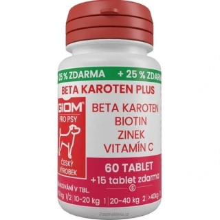 Giom S Beta-karoten Plus 60tbl + 25 % zdarma
