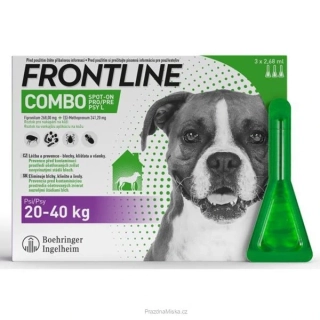 Frontline Combo spot-on dog L a.u.v. sol 3 x 2,68 ml, 20-40kg