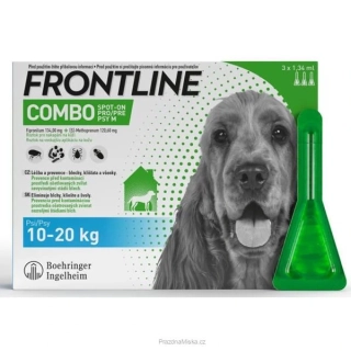 Frontline Combo spot-on dog M a.u.v. sol 3 x 1,34, 10-20kg